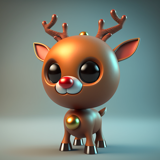 Techno Nose Reindeer