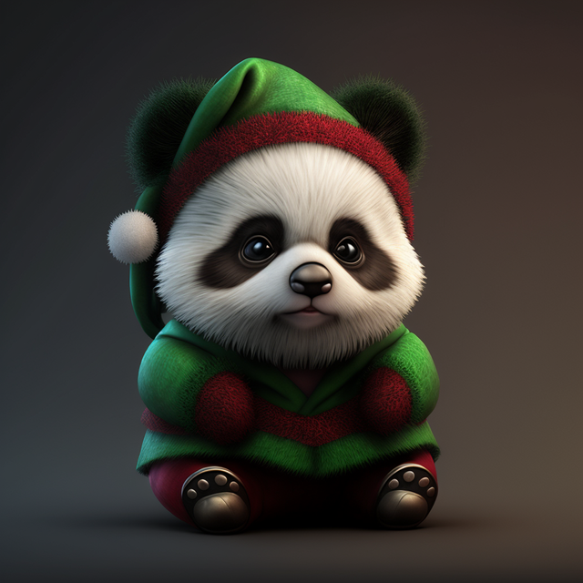 Hug Me Panda Elf